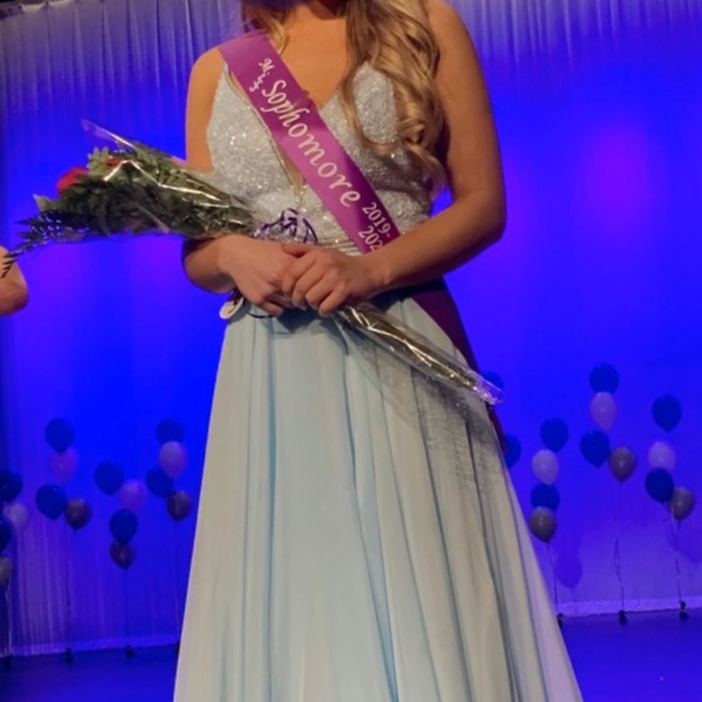 Light blue Sherri Hill Gown
